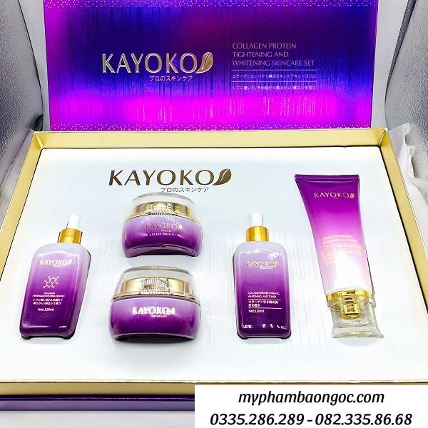 NƯỚC HOA HỒNG TRỊ NÁM TRẮNG DA KAYOKO COLLAGEN TÍM NHẬT BẢN