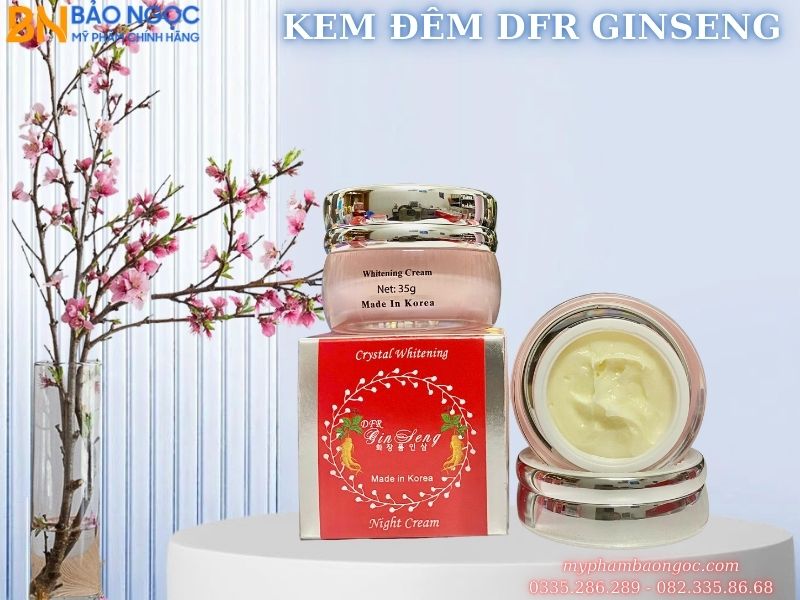 BỘ MỸ PHẨM NHÂN SÂM DFR GINSENG 4IN1 TRẮNG DA ĐẶC TRỊ NÁM