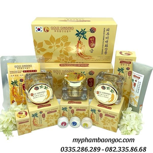 BỘ MỸ PHẨM TRỊ NÁM TÀN NHANG GOLD GINSENG 4IN1 HÀN QUỐC