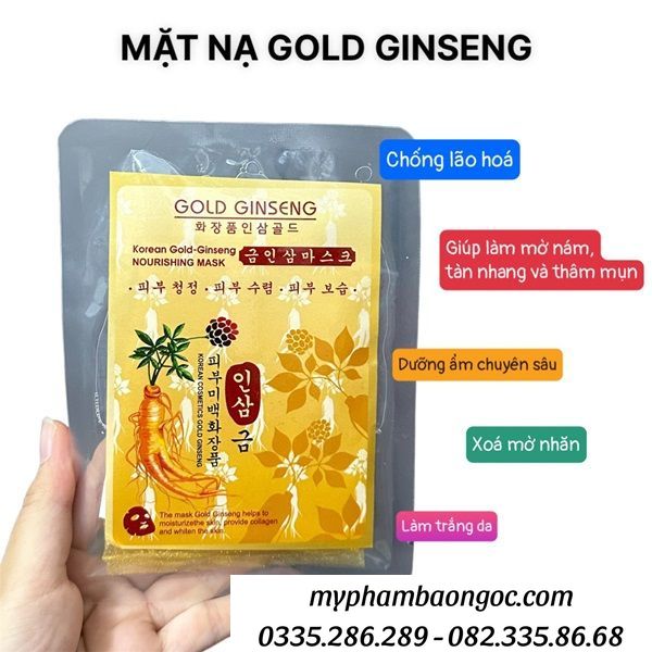 BỘ MỸ PHẨM TRỊ NÁM TÀN NHANG GOLD GINSENG 4IN1 HÀN QUỐC