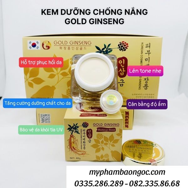 BỘ MỸ PHẨM TRỊ NÁM TÀN NHANG GOLD GINSENG 4IN1 HÀN QUỐC