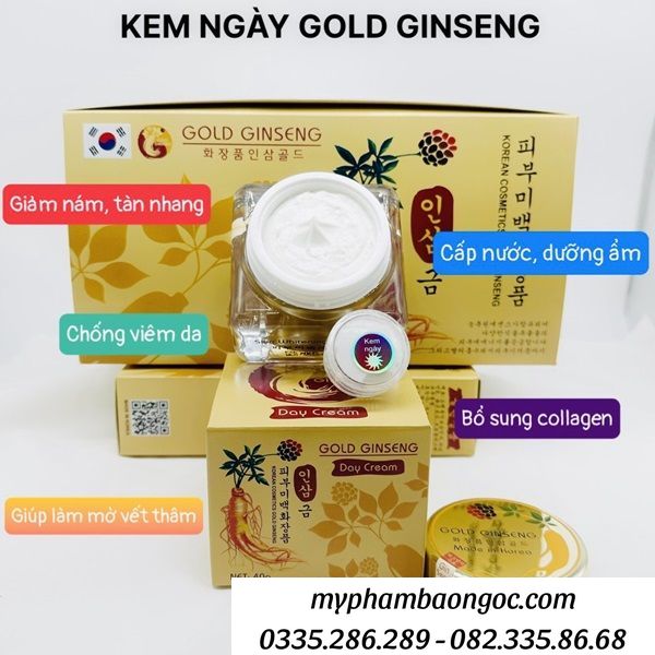 BỘ MỸ PHẨM TRỊ NÁM TÀN NHANG GOLD GINSENG 4IN1 HÀN QUỐC