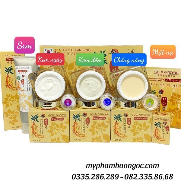 BỘ MỸ PHẨM TRỊ NÁM TÀN NHANG GOLD GINSENG 4IN1 HÀN QUỐC