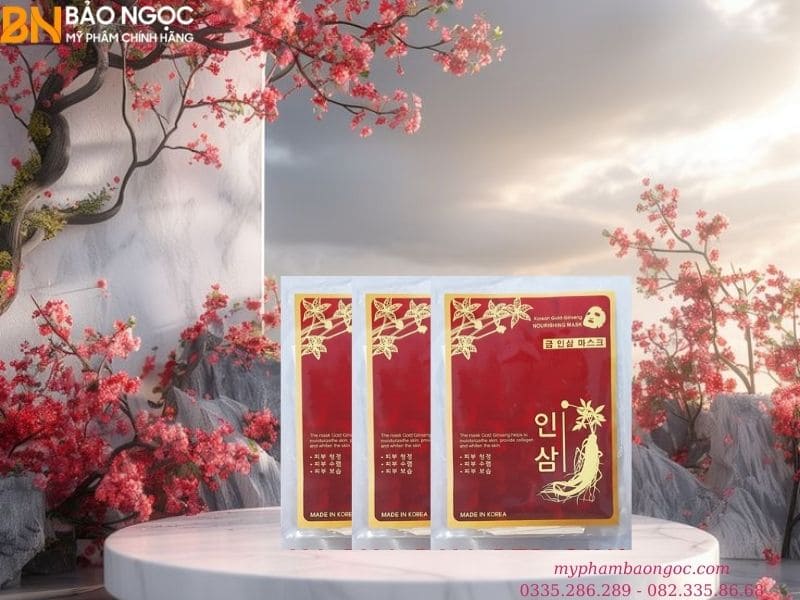 BỘ MỸ PHẨM NHÂN SÂM TRỊ NÁM DƯỠNG TRẮNG DA RED GINSENG 5IN1