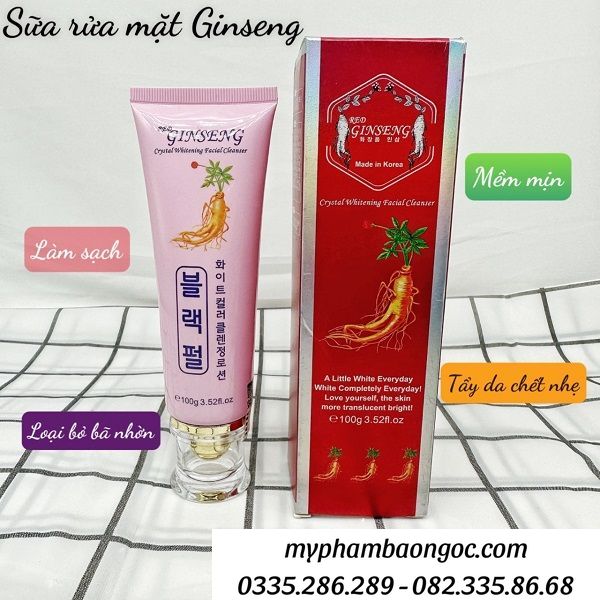 BỘ MỸ PHẨM NHÂN SÂM TRỊ NÁM DƯỠNG TRẮNG DA RED GINSENG 5IN1