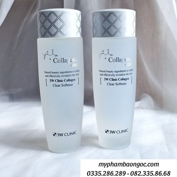 NƯỚC HOA HỒNG 3W CLINIC TRẮNG COLLAGEN HÀN QUỐC 150ML