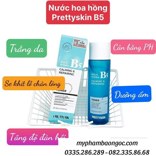 NƯỚC HOA HỒNG B5 PRETTYSKIN MULTI HYDRA CALMING REPAIRING