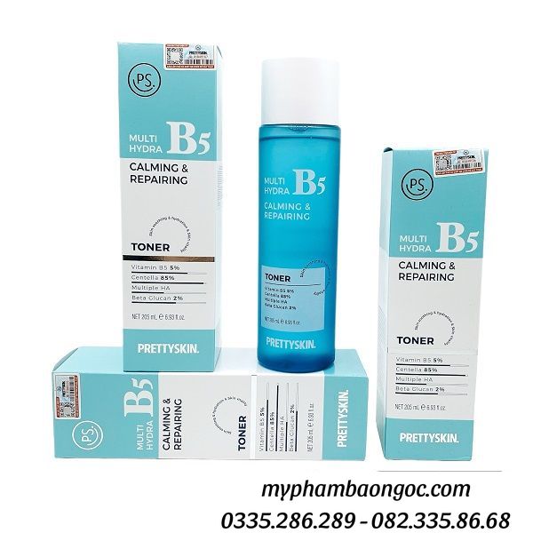 NƯỚC HOA HỒNG B5 PRETTYSKIN MULTI HYDRA CALMING REPAIRING