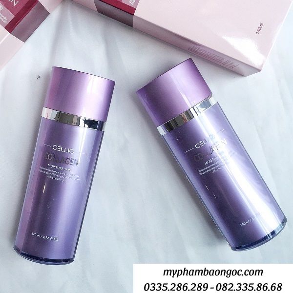 NƯỚC HOA HỒNG CELLIO COLLAGEN MOISTURE SKIN 140ML HÀN QUỐC