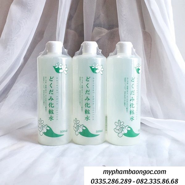 NƯỚC HOA HỒNG DOKUDAMI DIẾP CÁ NATURAL SKIN LOTION NHẬT BẢN