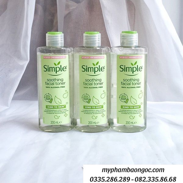 NƯỚC HOA HỒNG SIMPLE KIND TO SKIN SOOTHING FACIAL TONER