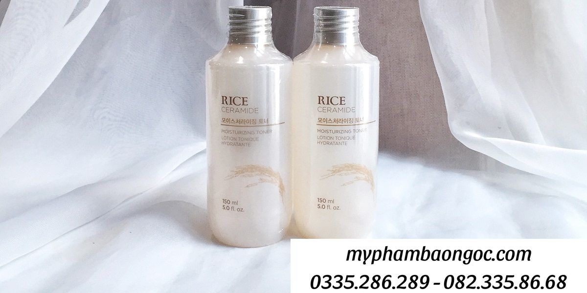 NƯỚC HOA HỒNG THE FACE SHOP GẠO RICE CERMIDE HÀN QUỐC 150ML