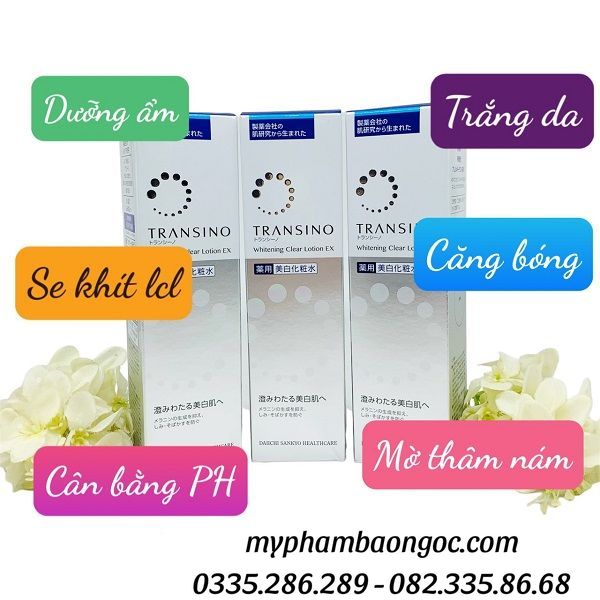 NƯỚC HOA HỒNG TRANSINO 150ML TRẮNG DA TRỊ NÁM MỜ THÂM