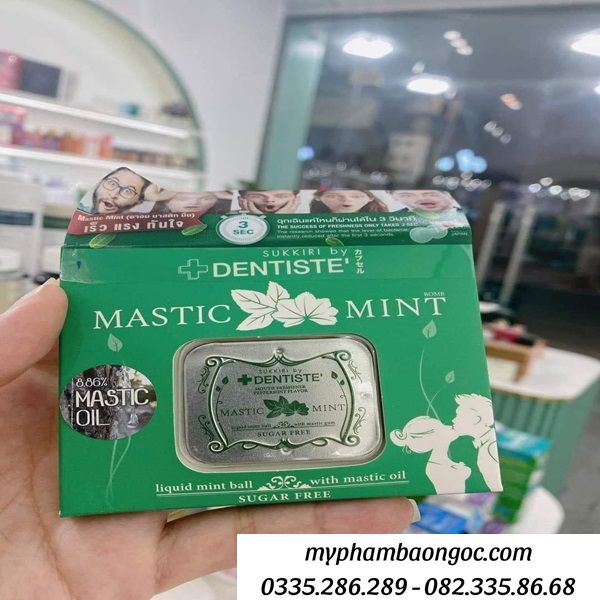 Cách sử dụng kẹo tình yêu Dentiste Mastic Mint