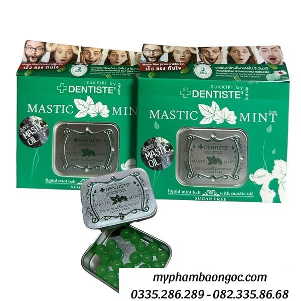 KẸO TÌNH YÊU DENTISTE MASTIC MINT HƯƠNG BẠC HÀ HỘP 20 VIÊN