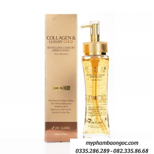 SERUM 3W CLINIC COLLAGEN LUXURY 24K GOLD HÀN QUỐC 150ML