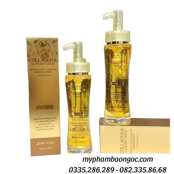 SERUM 3W CLINIC COLLAGEN LUXURY 24K GOLD HÀN QUỐC 150ML