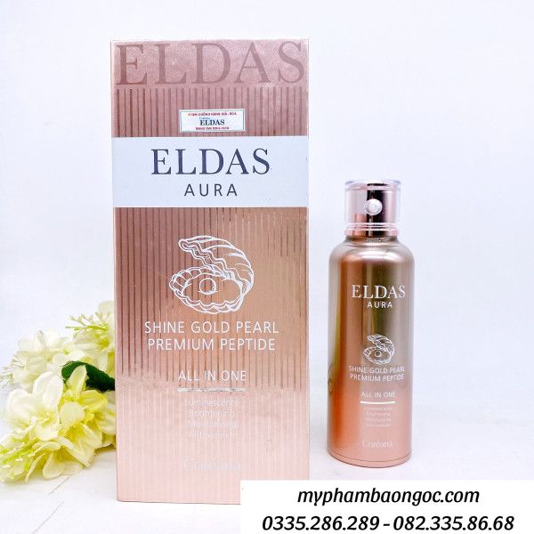 SERUM ELDAS AURA SHINE GOLD PEARL PRENIUM PEPTIDE ALL IN ONE