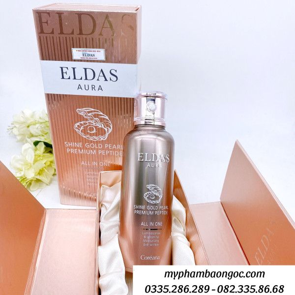 SERUM ELDAS AURA SHINE GOLD PEARL PRENIUM PEPTIDE ALL IN ONE