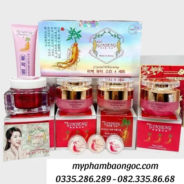 Bộ mỹ phẩm trị nám trắng da Red Ginseng