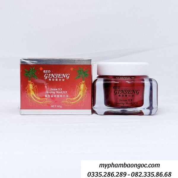 SERUM NHÂN SÂM RED GINSENG HA SLEEPING MASK HA 60G HÀN QUỐC