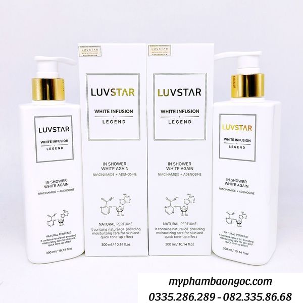 SỮA TẮM TRẮNG DA LUVSTAR BODY TONE UP CREAM 300ML HÀN QUỐC