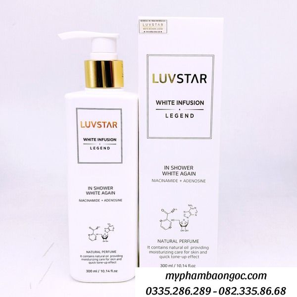 SỮA TẮM TRẮNG DA LUVSTAR BODY TONE UP CREAM 300ML HÀN QUỐC