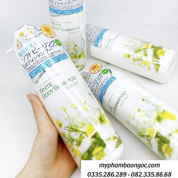 SỮA TẮM TRẮNG DA MANIS WHITE BODY SHAMPOO NHẬT BẢN 450ML