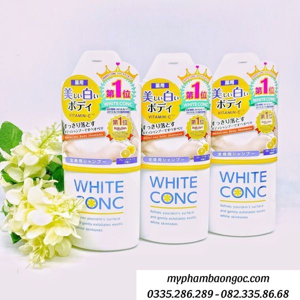 SỮA TẮM TRẮNG DA WHITE CONC BODY 360ML GIẢM HẮC TỐ MELANIN