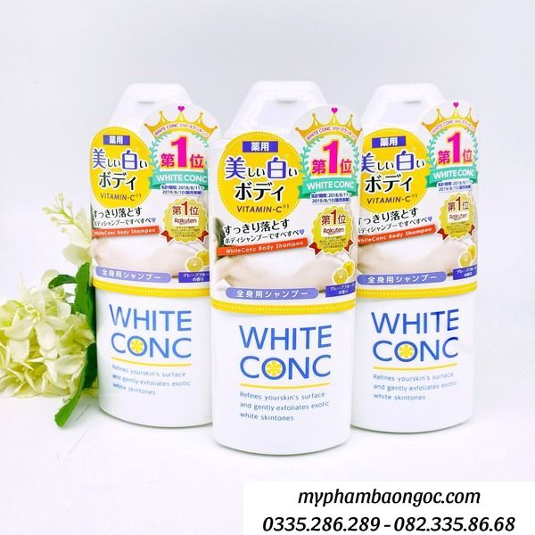 SỮA TẮM TRẮNG DA WHITE CONC BODY 360ML GIẢM HẮC TỐ MELANIN