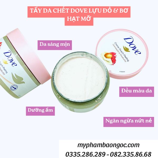 Tẩy da chết Dove lựu