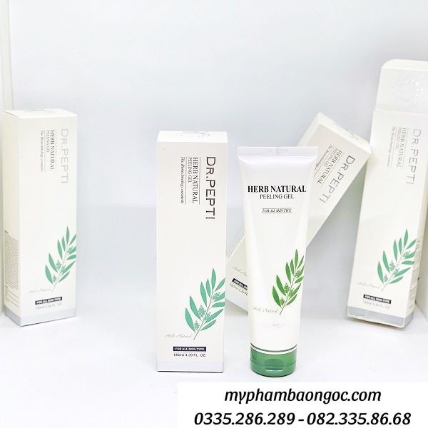 TẨY DA CHẾT DR PEPTI  HERB NATURAL PEELING GEL 130ML&nbsp;