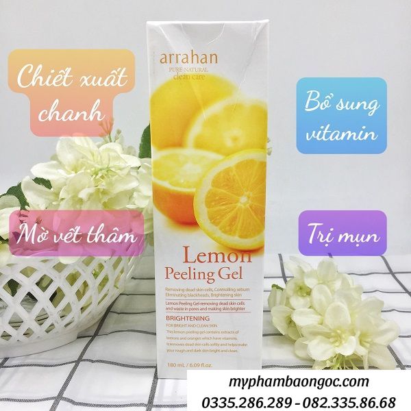 Tẩy da chết hoa quả arrahan chanh
