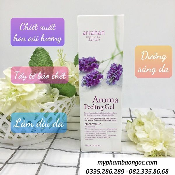Tẩy da chết hoa quả arrahan hoa oải hương