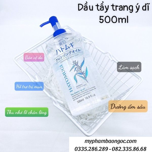 DẦU TẨY TRANG Ý DĨ HATOMUGI THE CLEANSING OIL NHẬT BẢN