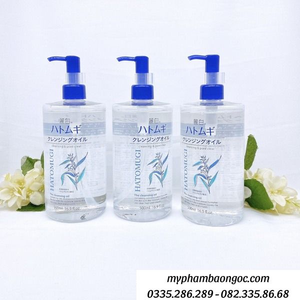 DẦU TẨY TRANG Ý DĨ HATOMUGI THE CLEANSING OIL NHẬT BẢN