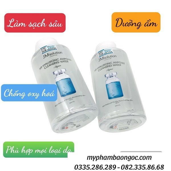 NƯỚC TẨY TRANG JMSOLUTION CLEANSING WATER 500ML