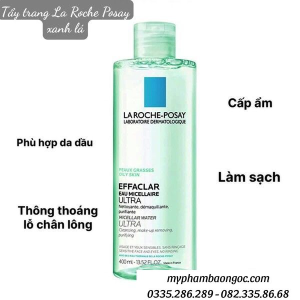 NƯỚC TẨY TRANG LA ROCHE POSAY EAU MICELLAIRE ULTRA 400ML