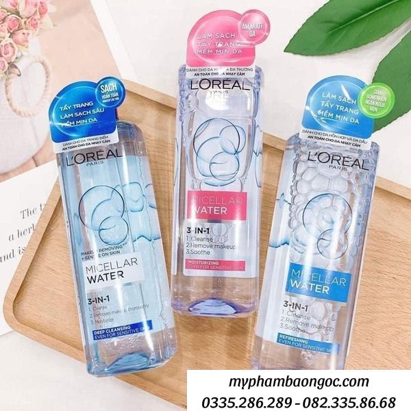 NƯỚC TẨY TRANG LOREAL MICELLAR WATER 3IN1 PHÁP 400ML