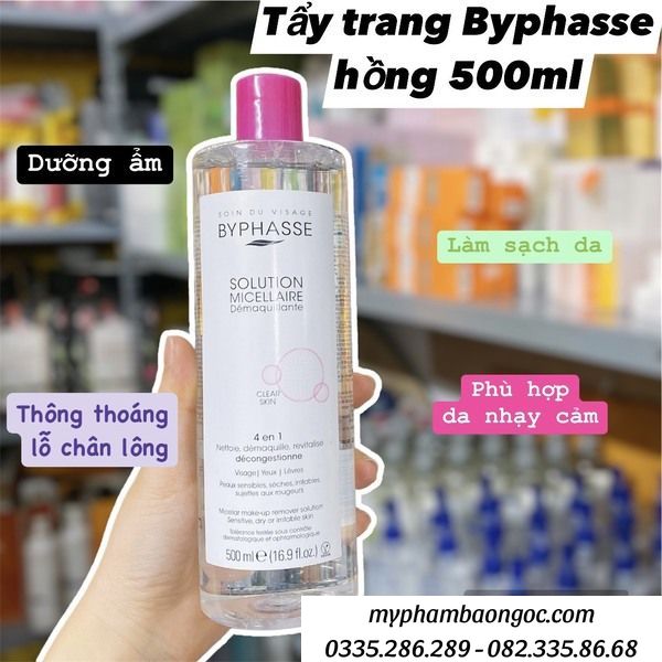 Tẩy trang Byphasse hồng