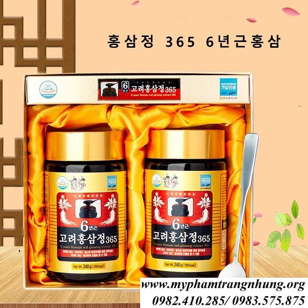 CAO HỒNG SÂM 365 ( 240G X 2 LỌ) HÀN QUỐC