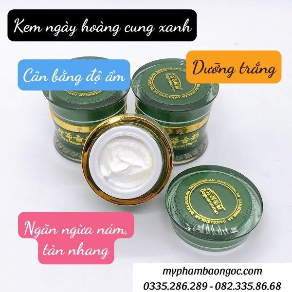 BỘ ĐÔI KEM HOÀNG CUNG XANH TRỊ NÁM DƯỠNG TRẮNG DA